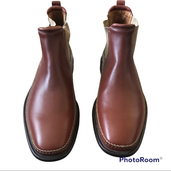 HS Trask Brown Leather Dublin Boots - Picture 1 of 9